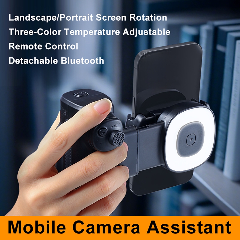 Photography Lighting Assistant - Bluetooth Selfie Handle with Fill Light