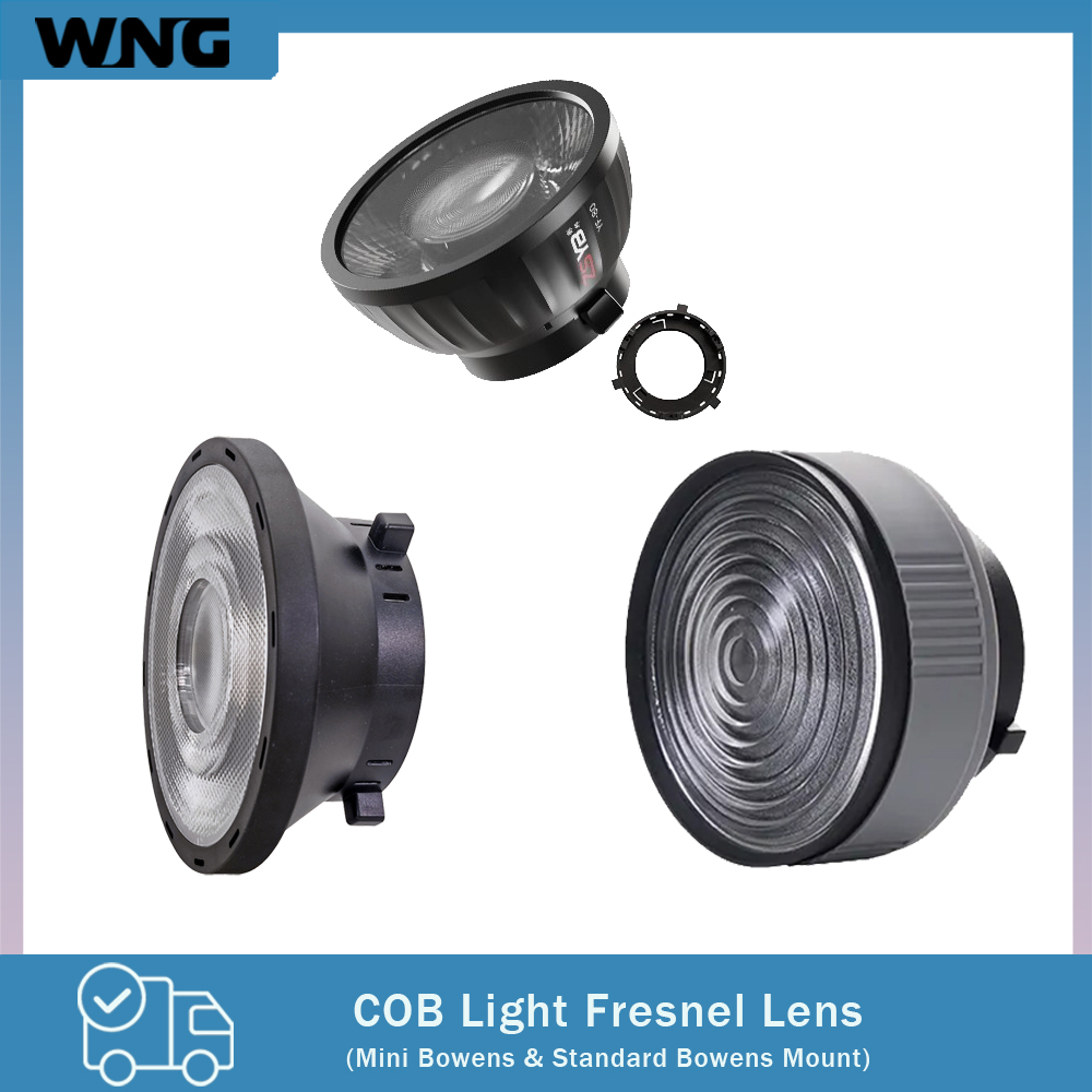 Photography Lighting Accessories - Fresnel Lens 15-55 Degree Adjustable Focus