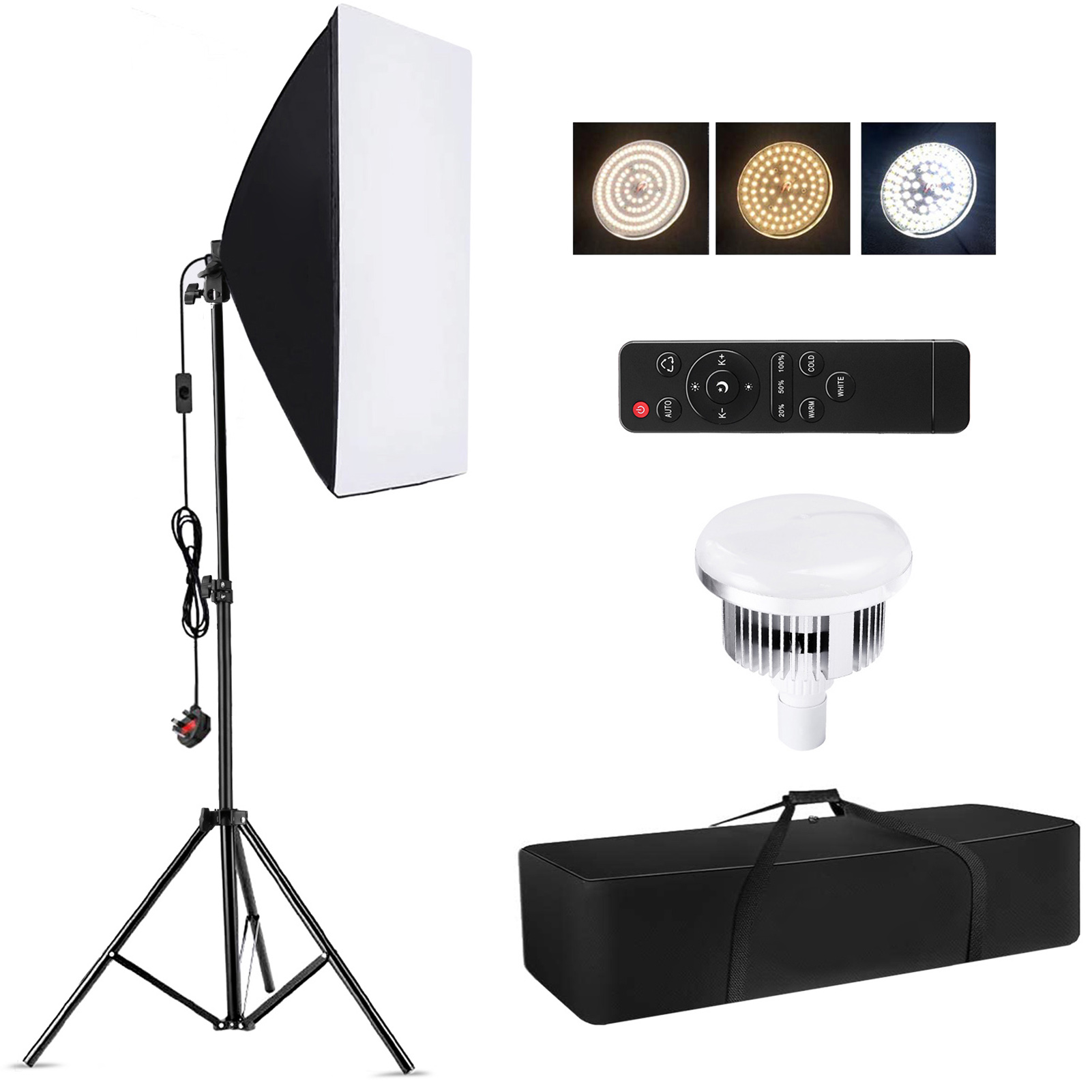 Photography Video Lighting Kit - Camnoon Studio Photography Light kit Softbox