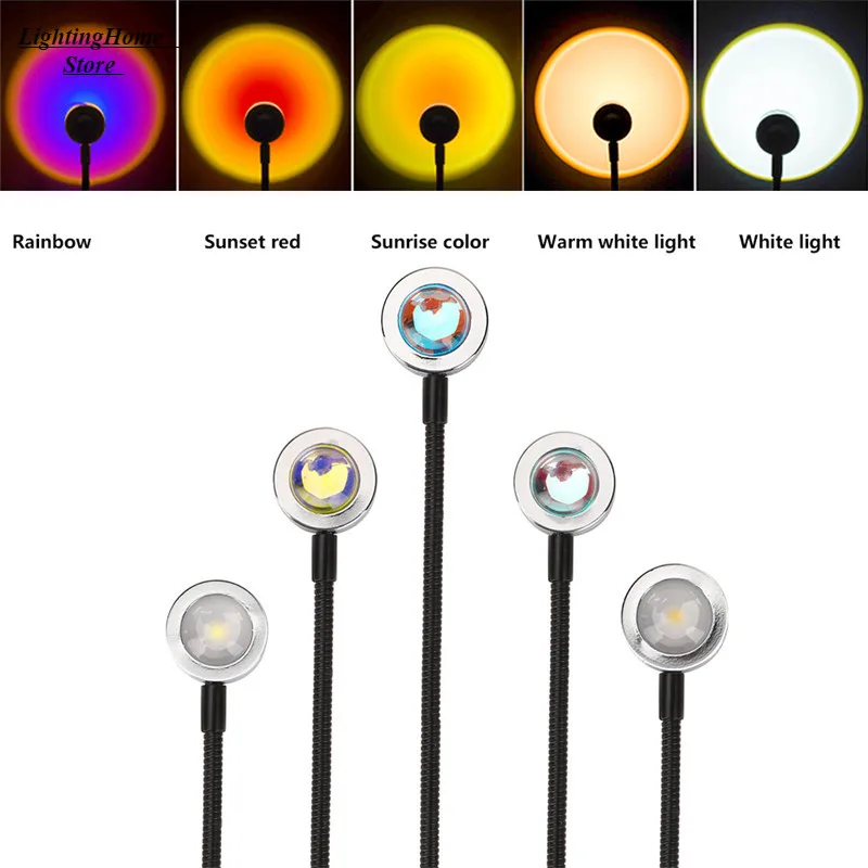 Lighting In Photography Book - USB Sunset Projection Lamp Rainbow Atmosphere