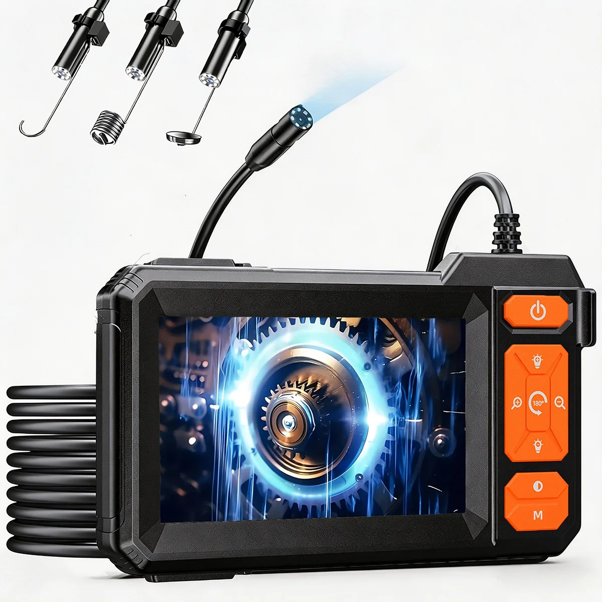 Macro Photography Led Lighting - Industrial Endoscope Camera 4.3inch IPS Screen