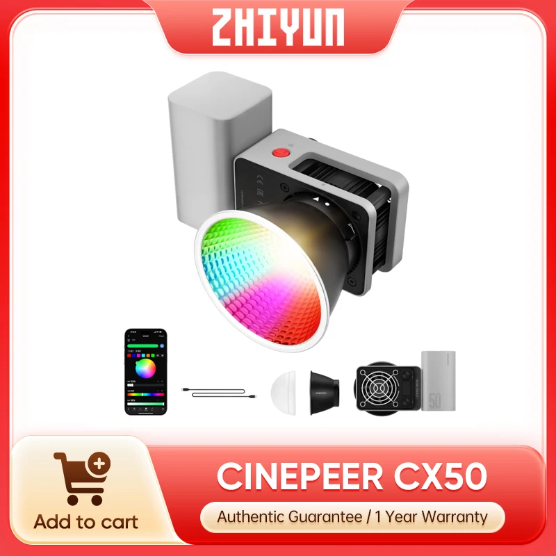 Zhiyun CINEPEER CX50 RGB Video - Photography Video Lighting Kit 评论和价格