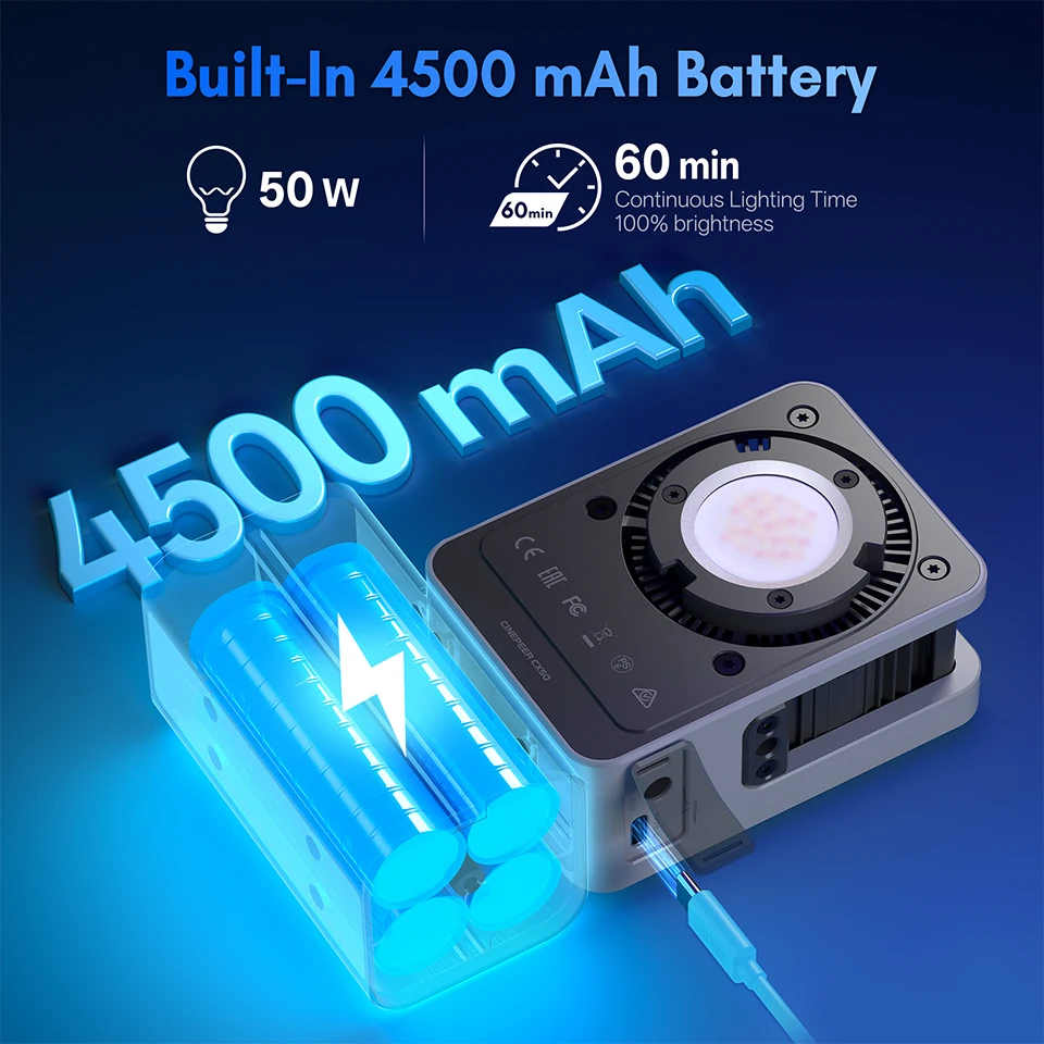 Zhiyun CINEPEER CX50 RGB Video - Photography Video Lighting Kit 评论和价格