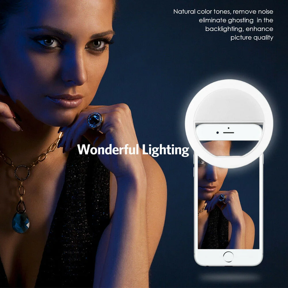 Rechargeable Clip On Selfie Ri - Photography Lighting Accessories 评论和价格