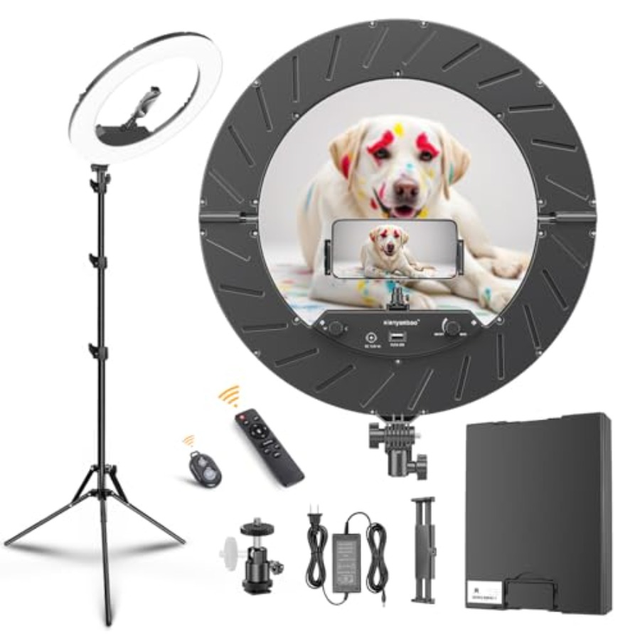18 Inch Ring Light Kit, 55W670 - Led Ring Light 18 评论和价格
