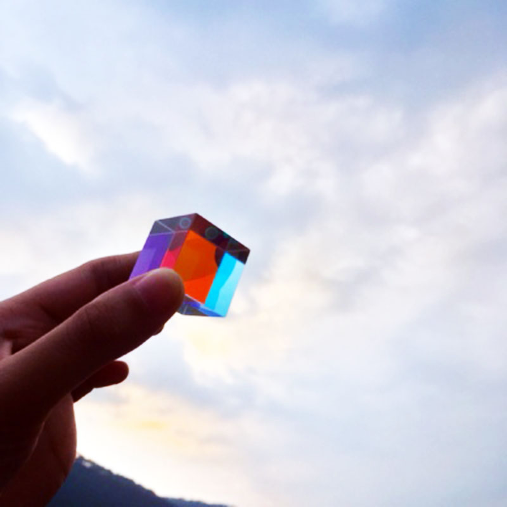 Glass Cube 12.7mm Dichroic Pri - Lighting Glass Photography 评论和价格