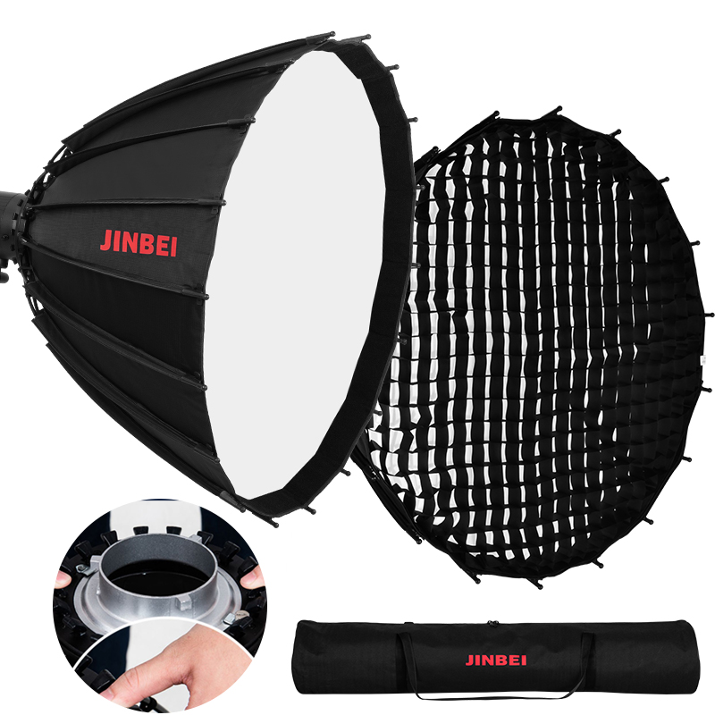 JINBEI 120cm Deep Reflective P - Parabolic Umbrella Deep 评论和价格