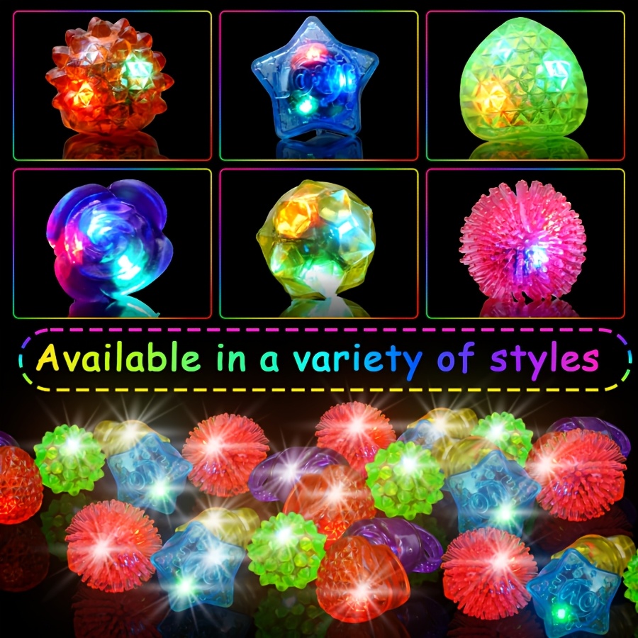 10Pcs LED Light Up Jelly Rings - Led Ring Light 18 评论和价格