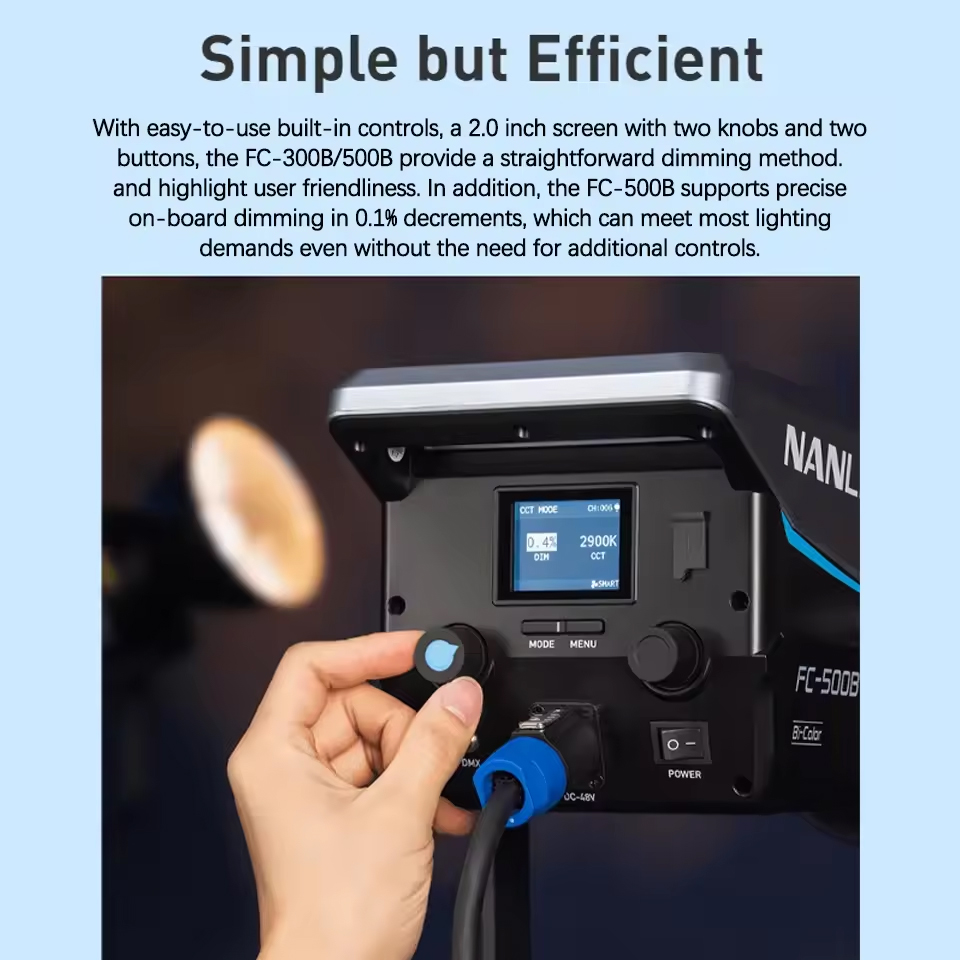 Nanlite FC-300B 2700K to 6500K - Photography Lighting Angles 评论和价格