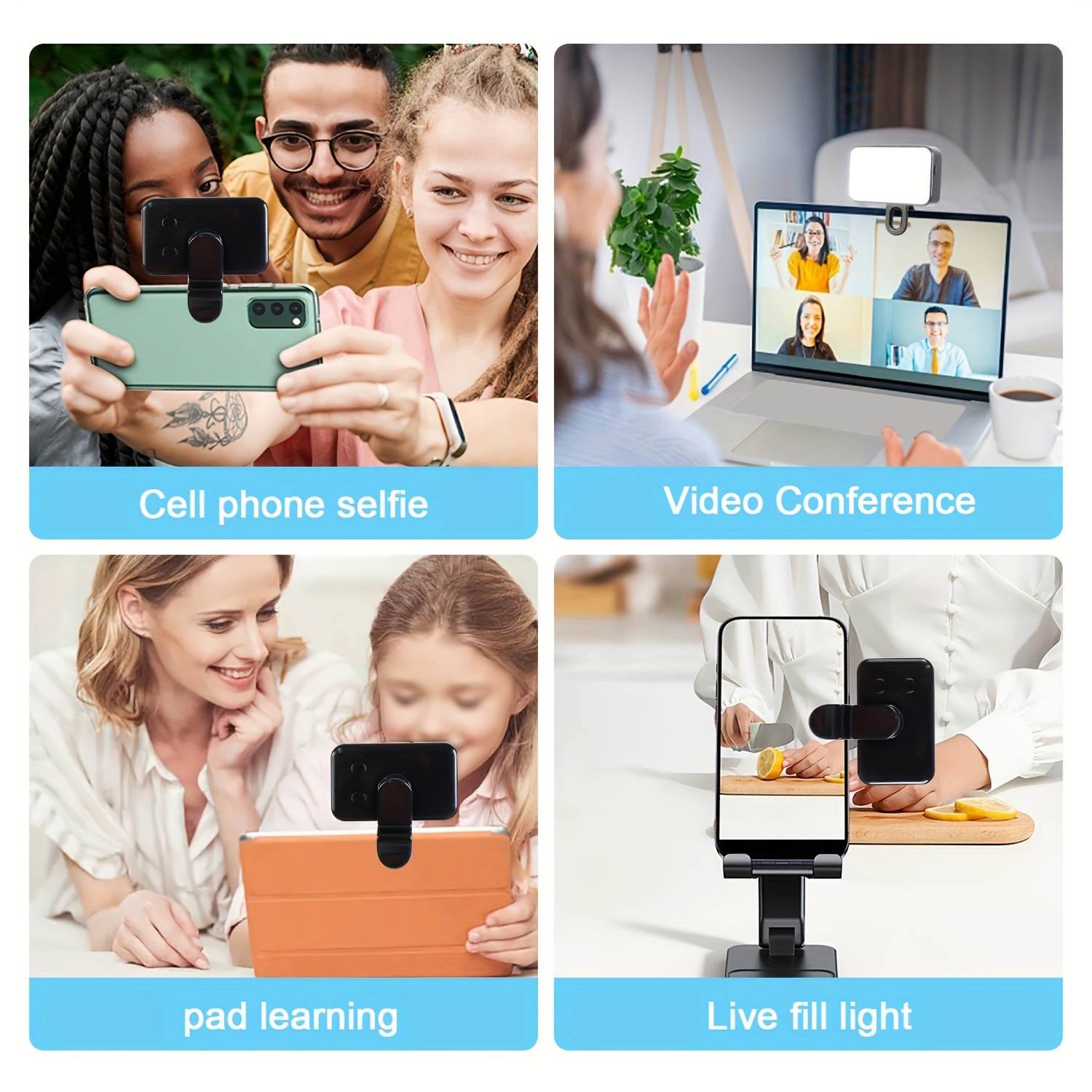 Clip-On Mobile Phone Fill Ligh - Photography Lighting Options 评论和价格