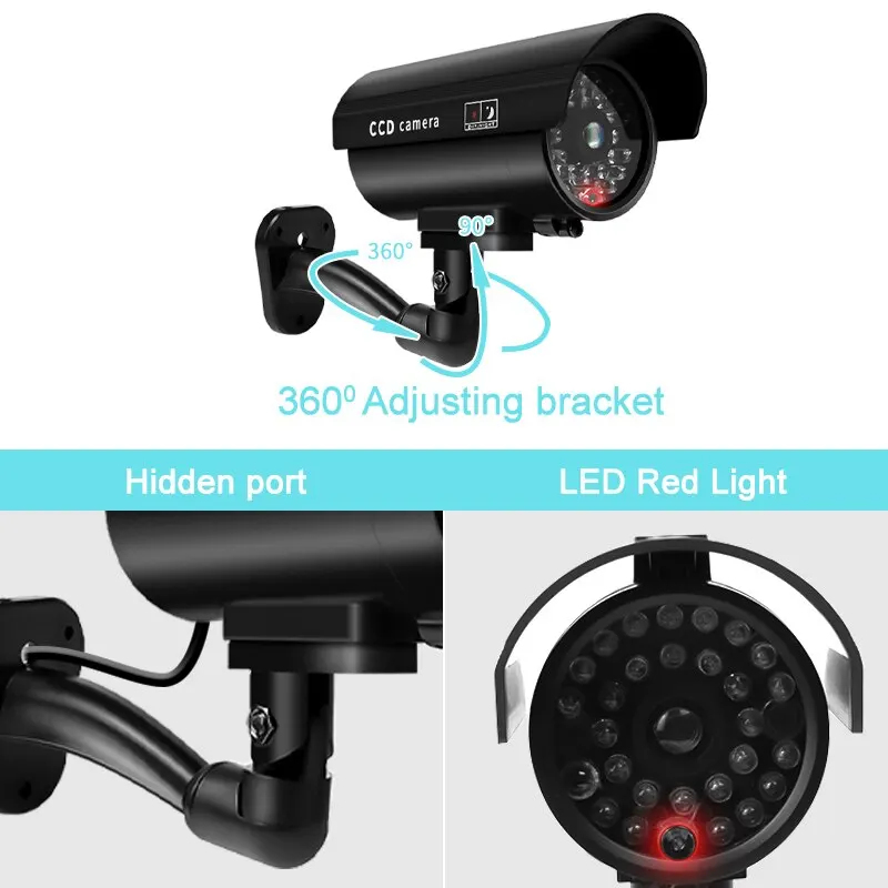 1PC Dummy Security Camera Watr - Macro Photography Led Lighting 评论和价格