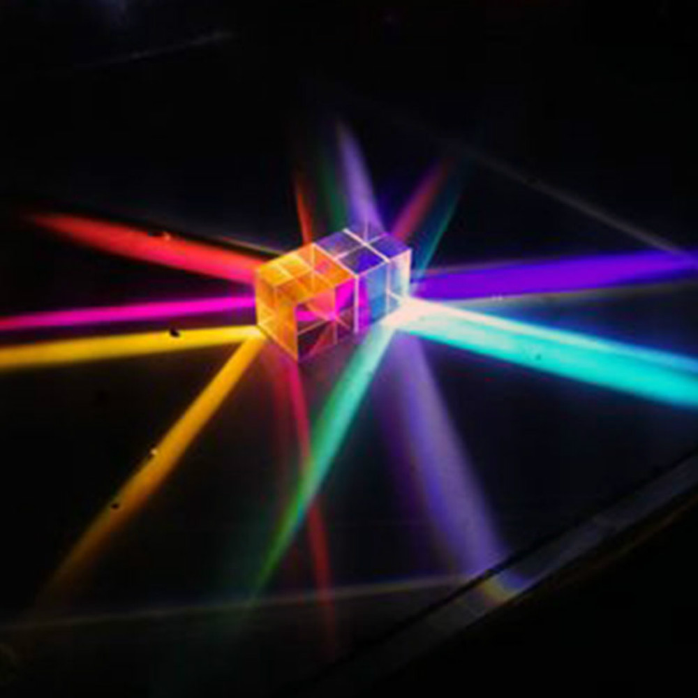 Glass Cube 23mm Dichroic Prism - Lighting Glass Photography 评论和价格