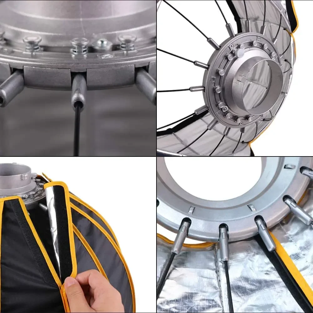 NiceFoto LED 35inch/90cm Quick - Parabolic Umbrella Deep 评论和价格