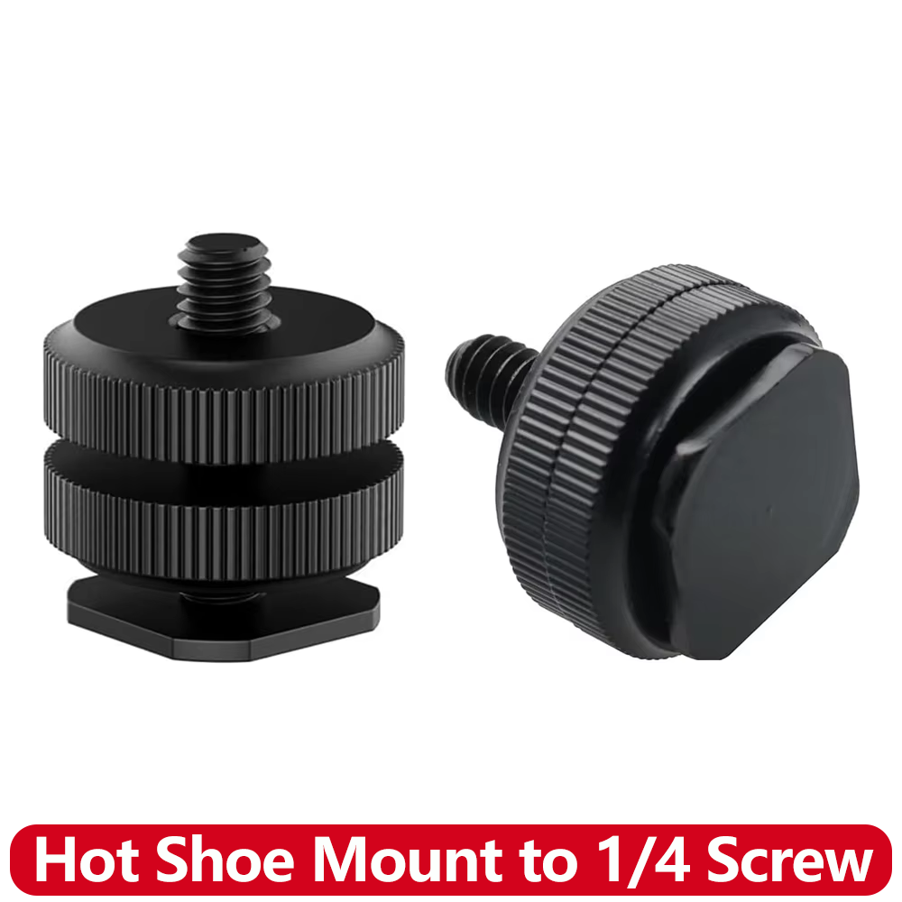Aluminum Alloy Hot Shoe to 1/4 - Photography Video Lighting Kit 评论和价格