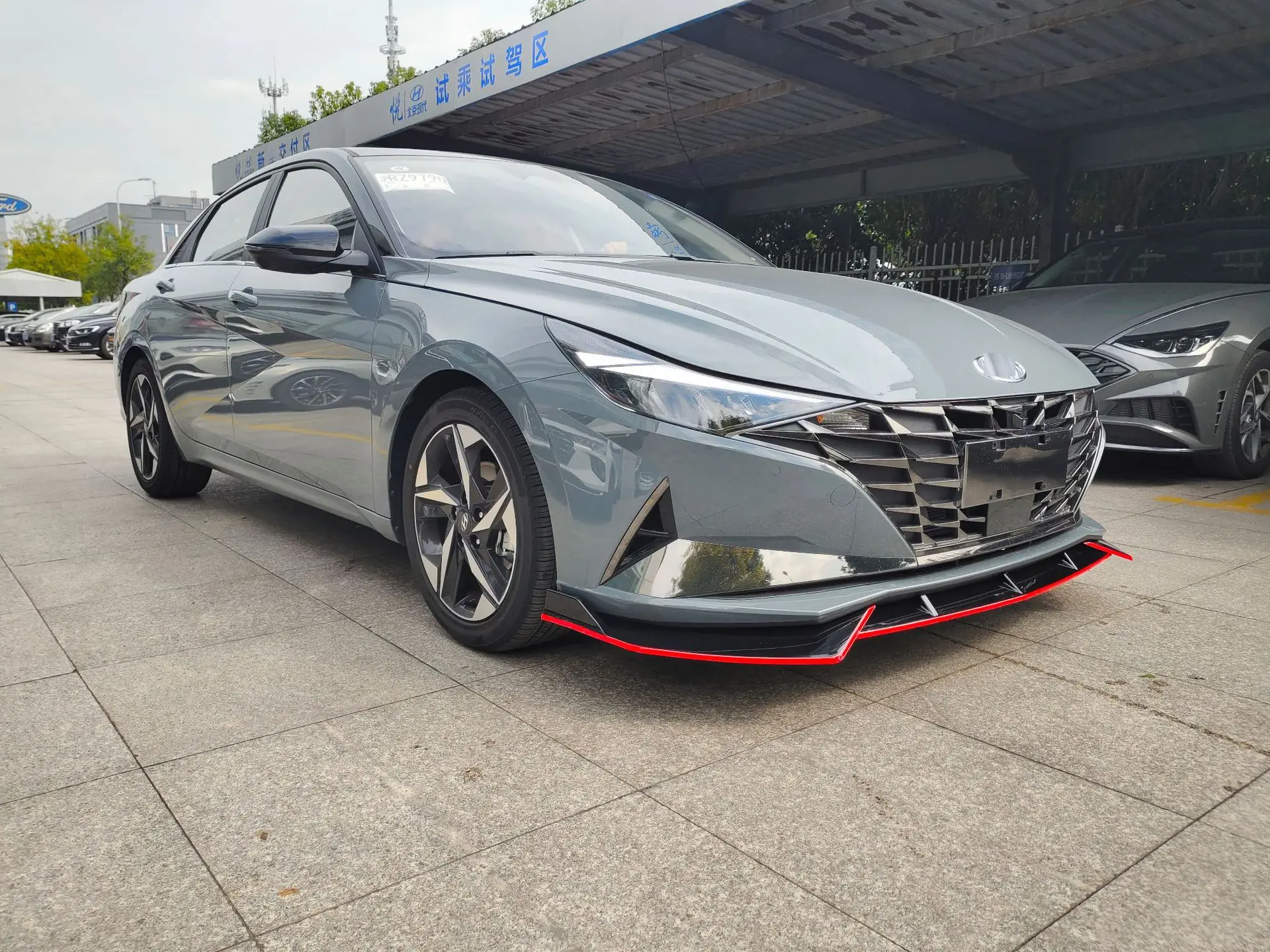Front Bumper Splitter for Hyun - Diffusion Material Roll 评论和价格